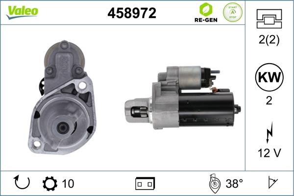 Valeo 458972 - Стартер autodnr.net