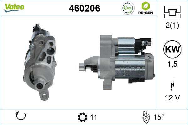 VALEO 460206 - Стартер autocars.com.ua