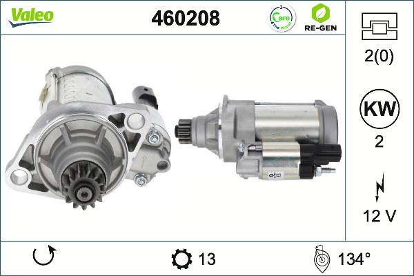 VALEO 460208 - Стартер autocars.com.ua