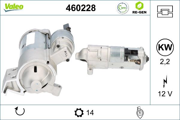 VALEO 460228 - Стартер autocars.com.ua