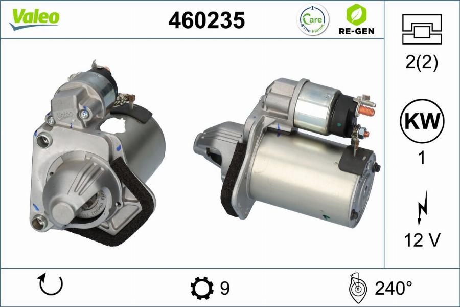 Valeo 460235 - Стартер avtokuzovplus.com.ua