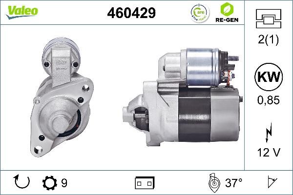 VALEO 460429 - Стартер autocars.com.ua