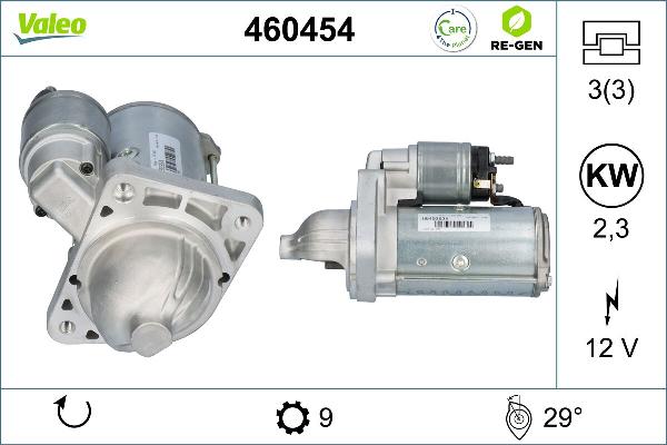 VALEO 460454 - Стартер autocars.com.ua