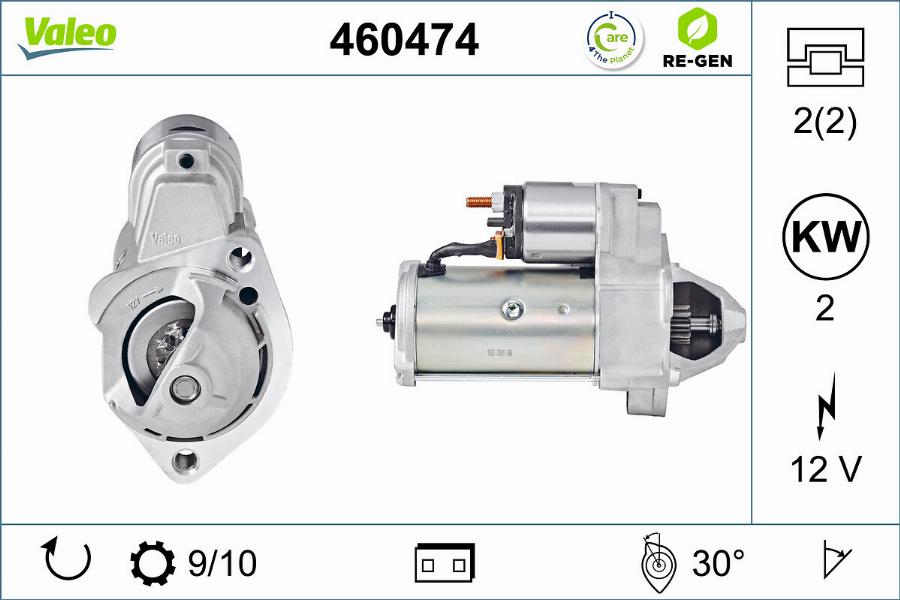 Valeo 460474 - Стартер avtokuzovplus.com.ua