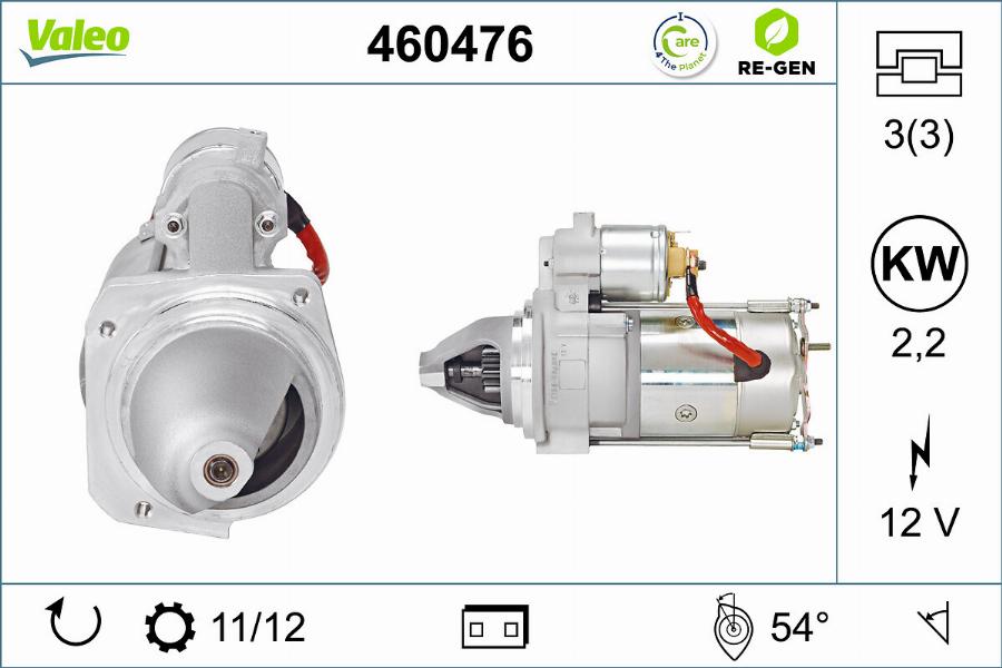 Valeo 460476 - Стартер autocars.com.ua