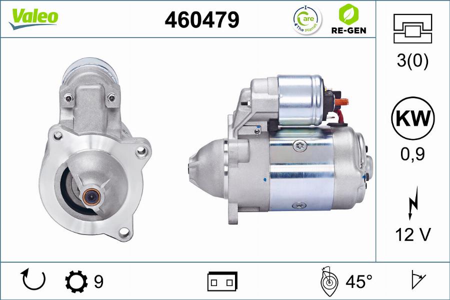 Valeo 460479 - Стартер avtokuzovplus.com.ua