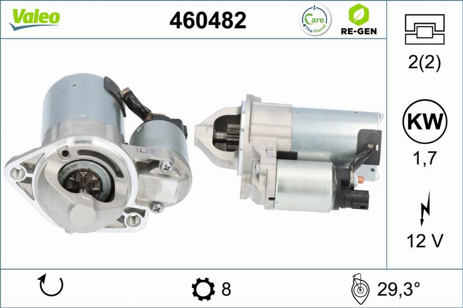 Valeo 460482 - Стартер autodnr.net