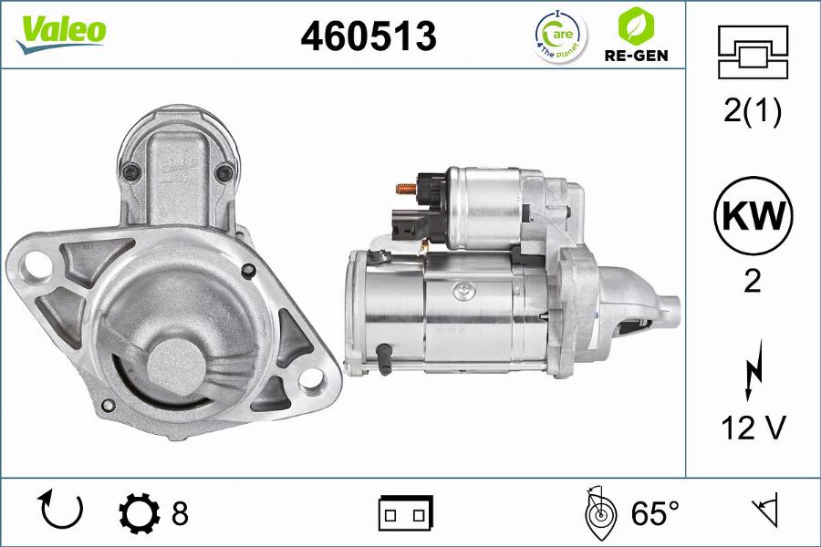 Valeo 460513 - Стартер autocars.com.ua