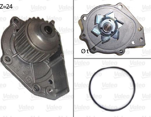 Valeo 506018 - Водяной насос avtokuzovplus.com.ua