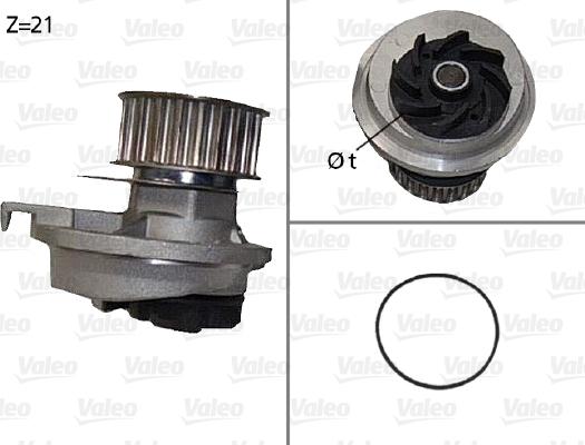 VALEO 506087 - Водяний насос autocars.com.ua