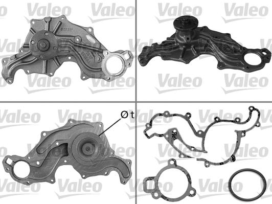 Valeo 506173 - Водяной насос avtokuzovplus.com.ua