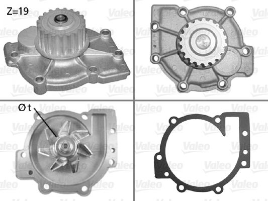 Valeo 506325 - Водяной насос avtokuzovplus.com.ua