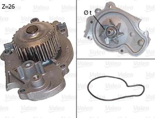 Valeo 506443 - Водяной насос avtokuzovplus.com.ua