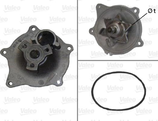 Valeo 506454 - Водяной насос avtokuzovplus.com.ua