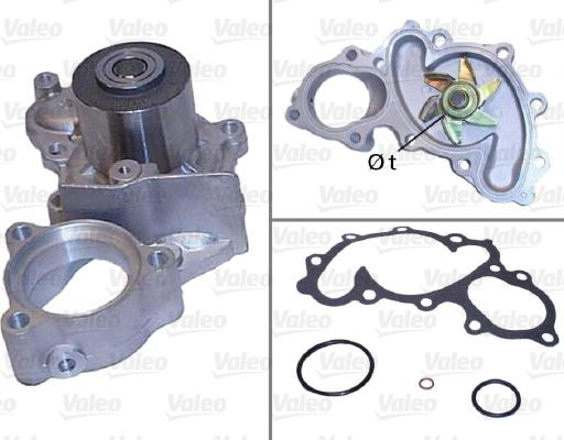 Valeo 506543 - Водяний насос autocars.com.ua