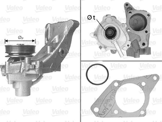 Valeo 506586 - Водяний насос autocars.com.ua