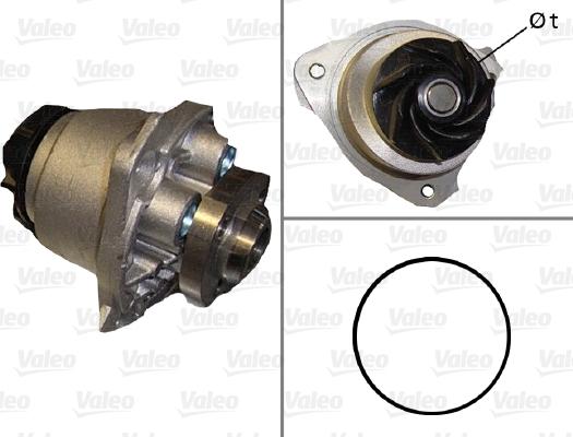 Valeo 506587 - Водяний насос autocars.com.ua