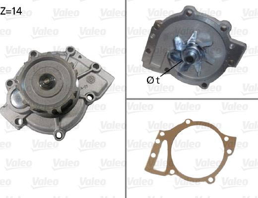 Valeo 506588 - Водяний насос autocars.com.ua