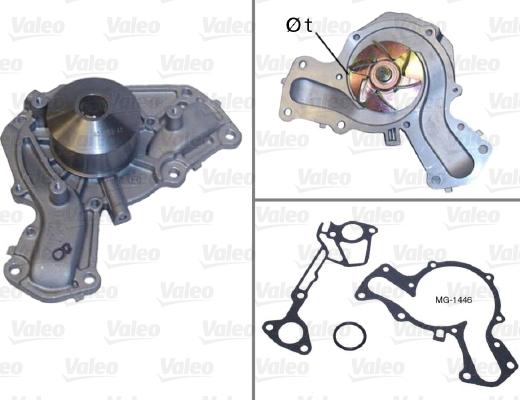 Valeo 506633 - Водяний насос autocars.com.ua