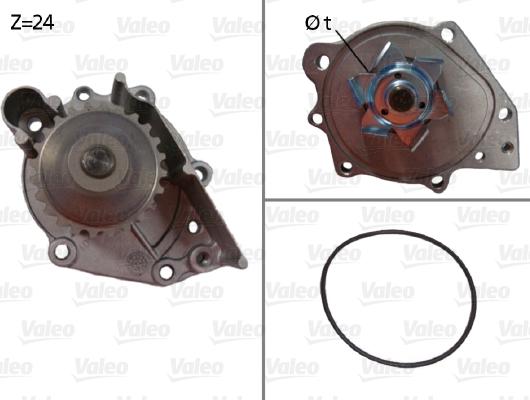 Valeo 506696 - Водяной насос avtokuzovplus.com.ua