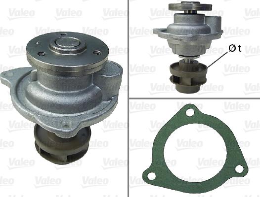 Valeo 506809 - Водяной насос avtokuzovplus.com.ua