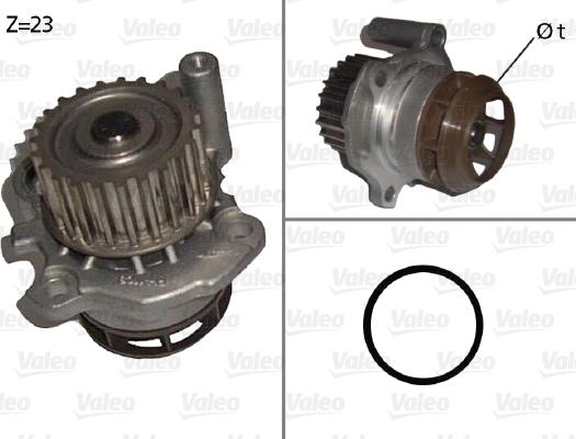 Valeo 506876 - Водяной насос avtokuzovplus.com.ua