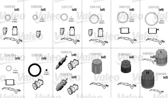 Valeo 509207 - Ремкомплект уплотнительного кольца avtokuzovplus.com.ua