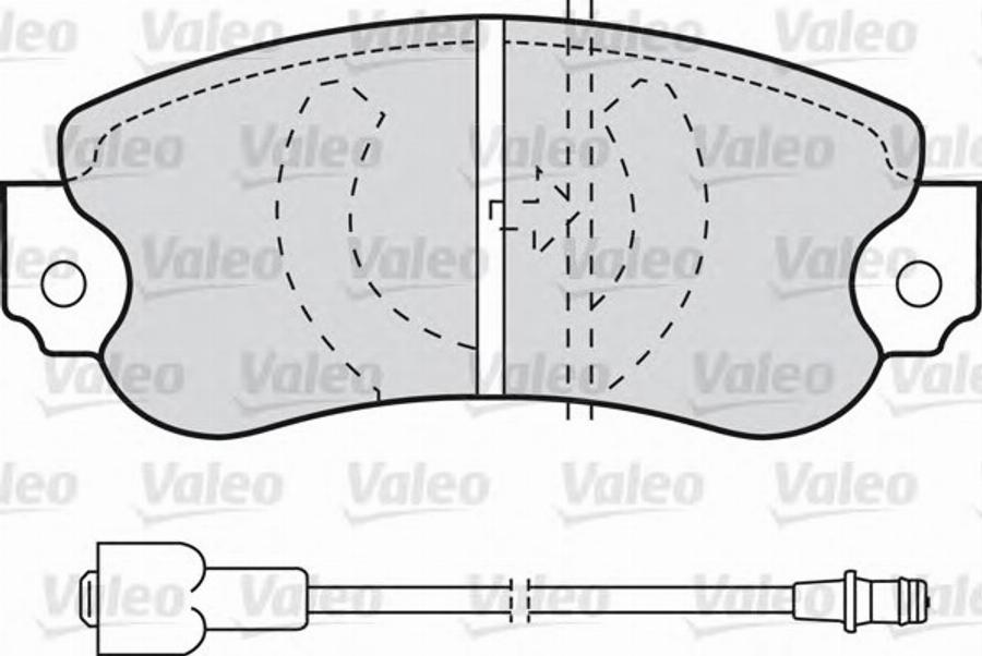 Valeo 540071 - Тормозные колодки, дисковые, комплект autodnr.net