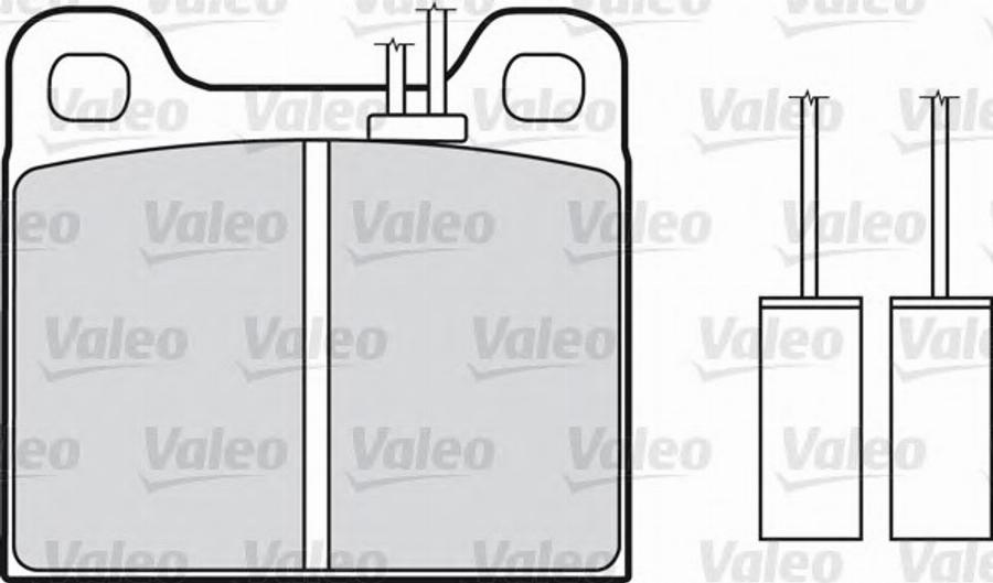 Valeo 540077 - Тормозные колодки, дисковые, комплект avtokuzovplus.com.ua