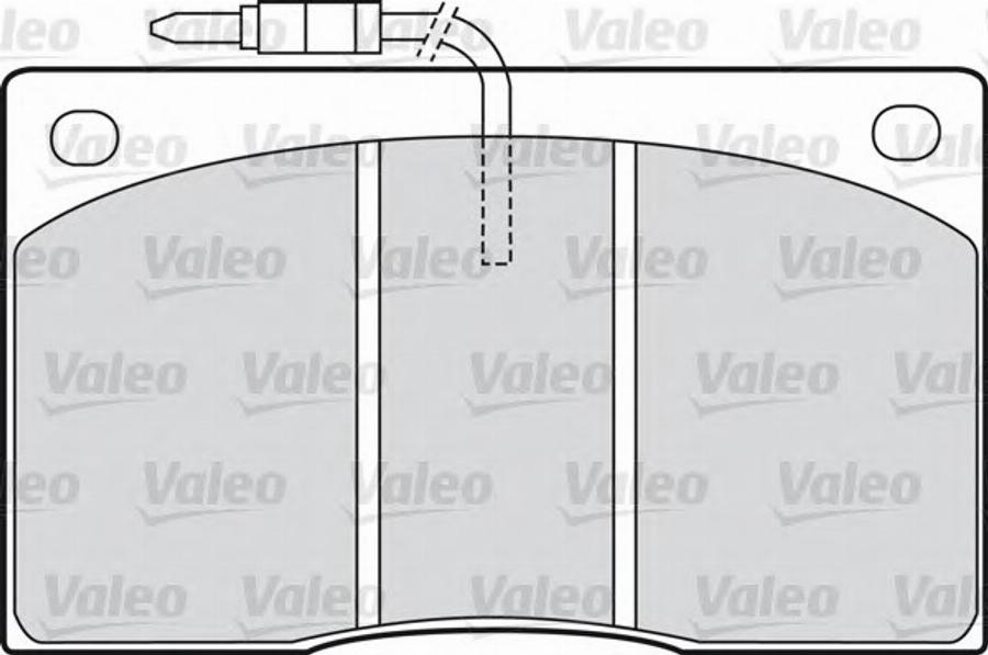 Valeo 540 101 - Гальмівні колодки, дискові гальма autocars.com.ua