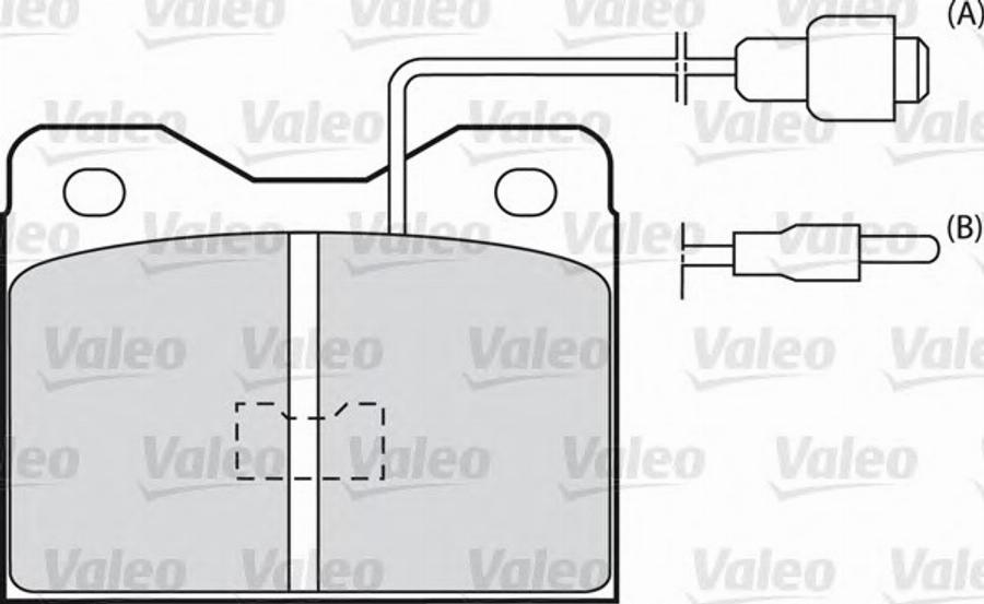 Valeo 540122 - Гальмівні колодки, дискові гальма autocars.com.ua