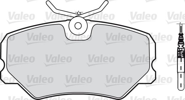 Valeo 540148 - Тормозные колодки, дисковые, комплект autodnr.net