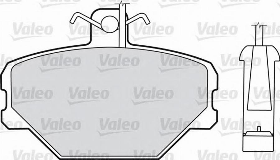 Valeo 540 406 - Тормозные колодки, дисковые, комплект avtokuzovplus.com.ua