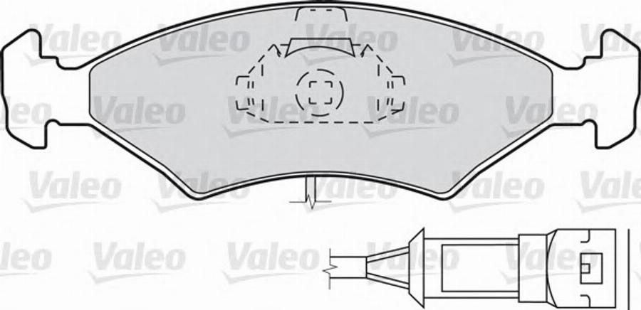 Valeo 540 422 - Гальмівні колодки, дискові гальма autocars.com.ua