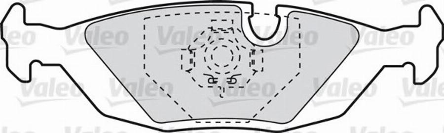 Valeo 540 425 - Тормозные колодки, дисковые, комплект autodnr.net