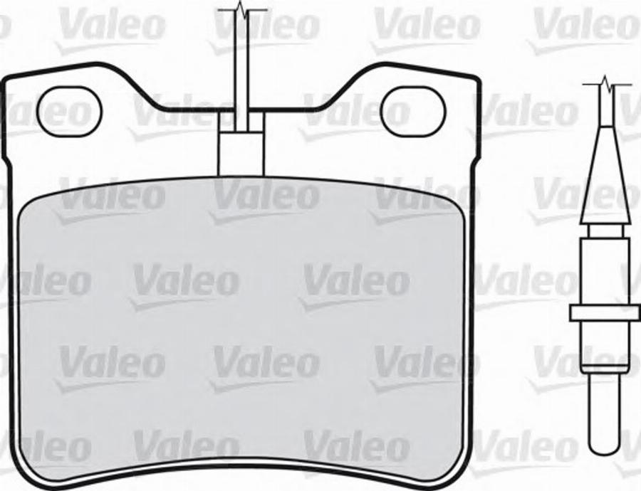 Valeo 540 429 - Тормозные колодки, дисковые, комплект avtokuzovplus.com.ua