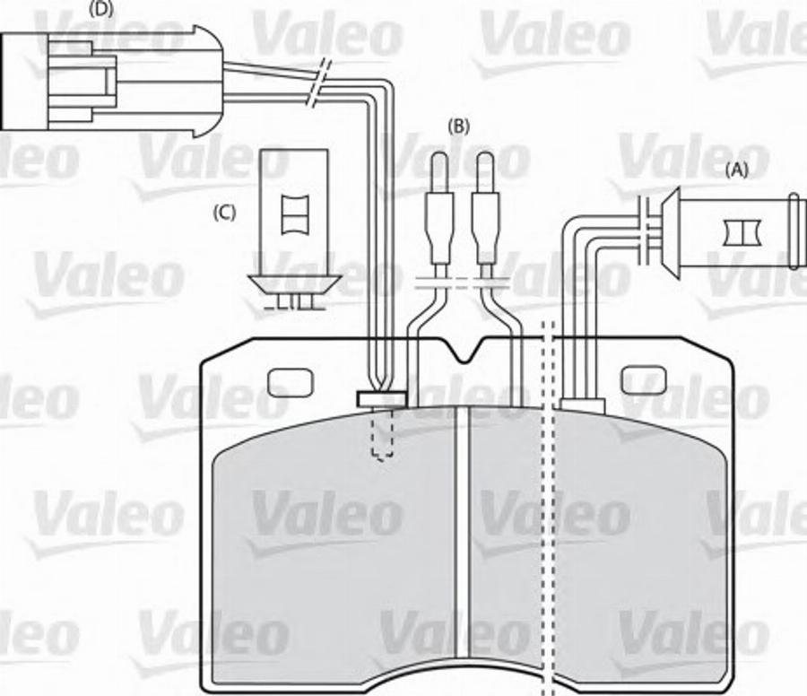 Valeo 540 435 - Гальмівні колодки, дискові гальма autocars.com.ua