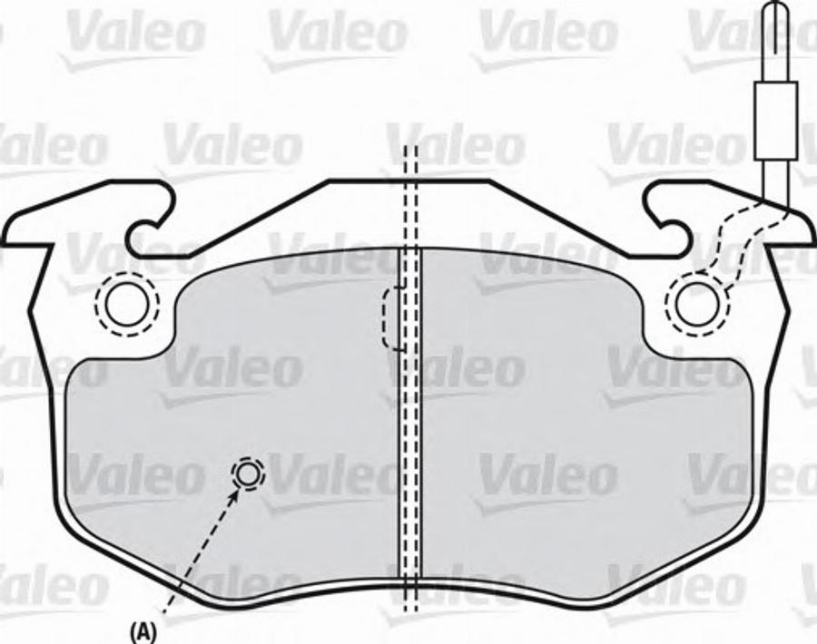 Valeo 540471 - Тормозные колодки, дисковые, комплект autodnr.net