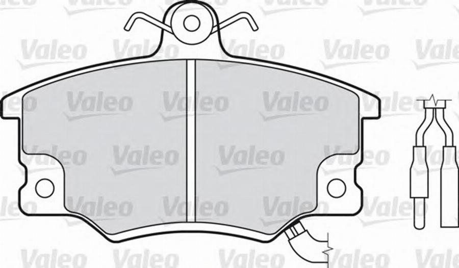 Valeo 540 483 - Тормозные колодки, дисковые, комплект avtokuzovplus.com.ua