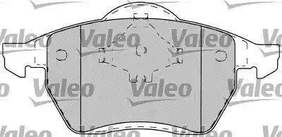 Valeo 598401 - Гальмівні колодки, дискові гальма autocars.com.ua