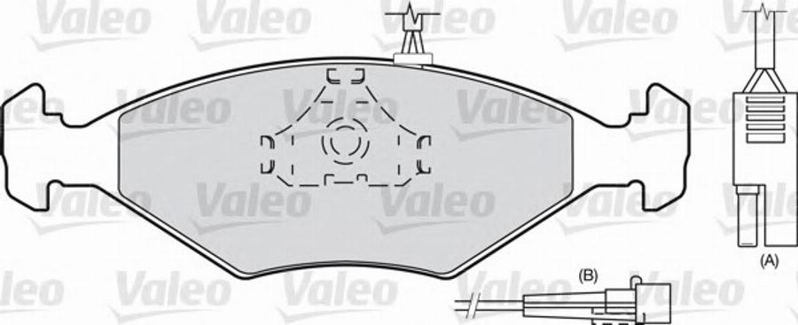 Valeo 540 499 - Тормозные колодки, дисковые, комплект autodnr.net