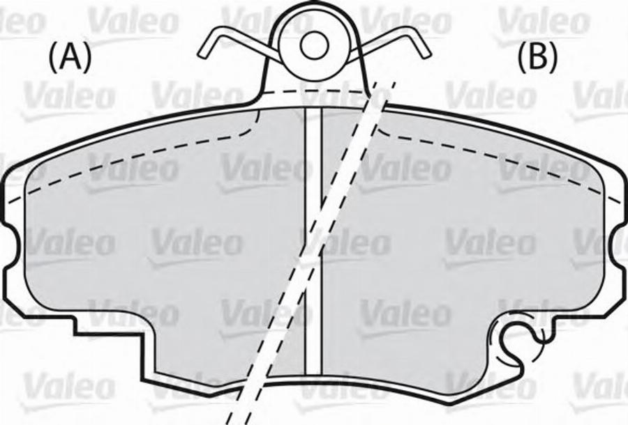 Valeo 540 502 - Тормозные колодки, дисковые, комплект avtokuzovplus.com.ua