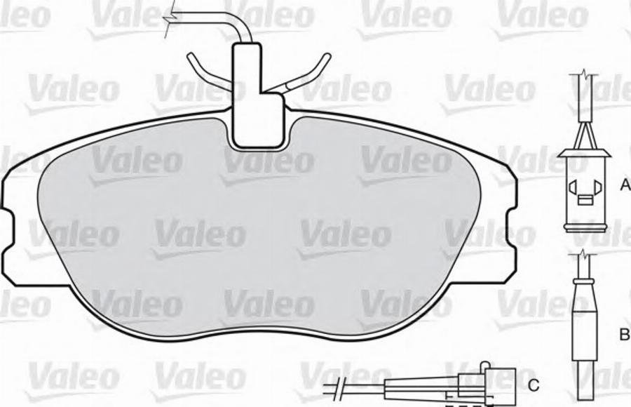 Valeo 540 533 - Тормозные колодки, дисковые, комплект avtokuzovplus.com.ua