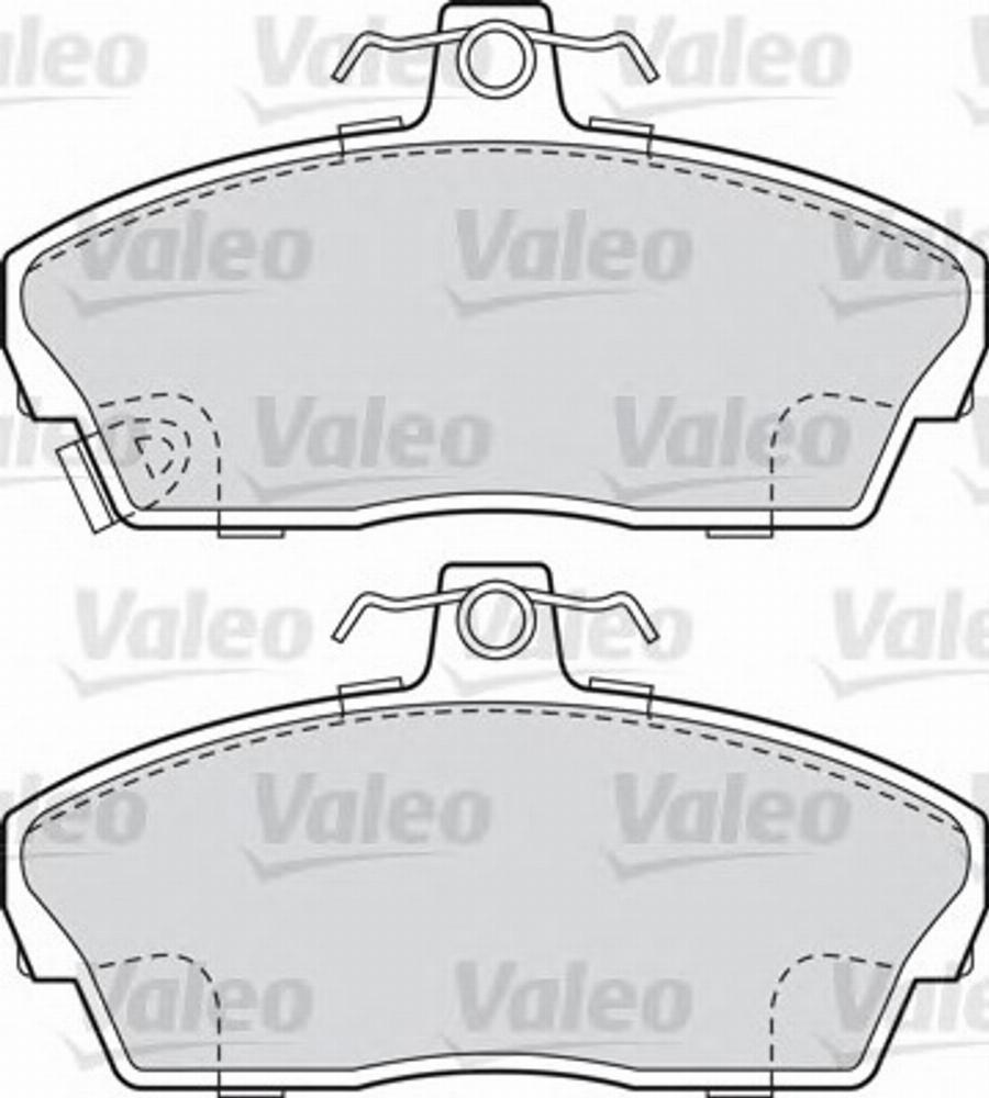 Valeo 540537 - Тормозные колодки, дисковые, комплект autodnr.net