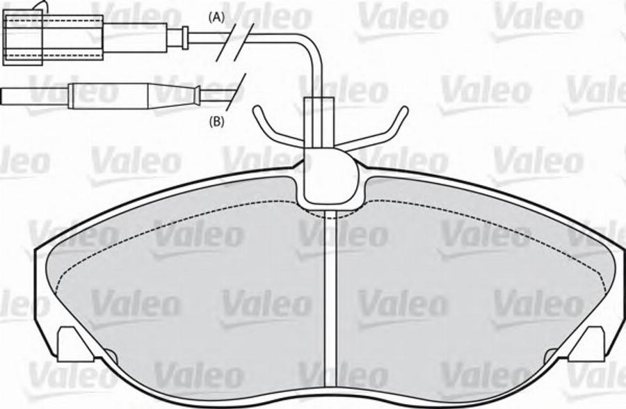 Valeo 540 548 - Гальмівні колодки, дискові гальма autocars.com.ua