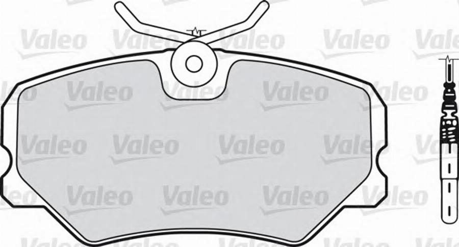 Valeo 540553 - Тормозные колодки, дисковые, комплект autodnr.net