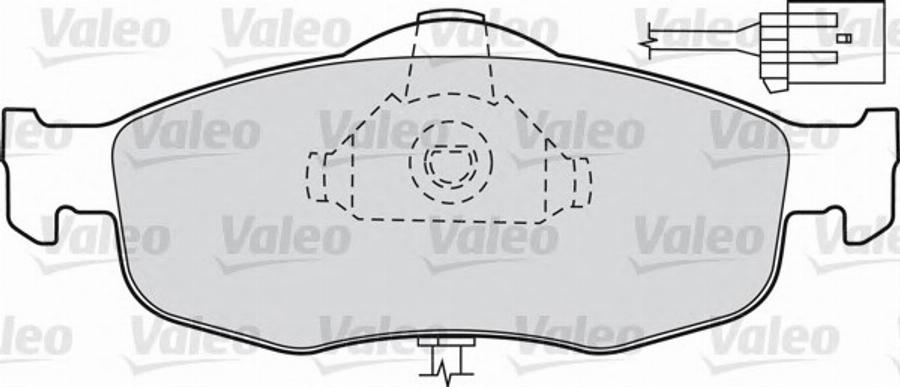 Valeo 540 555 - Гальмівні колодки, дискові гальма autocars.com.ua