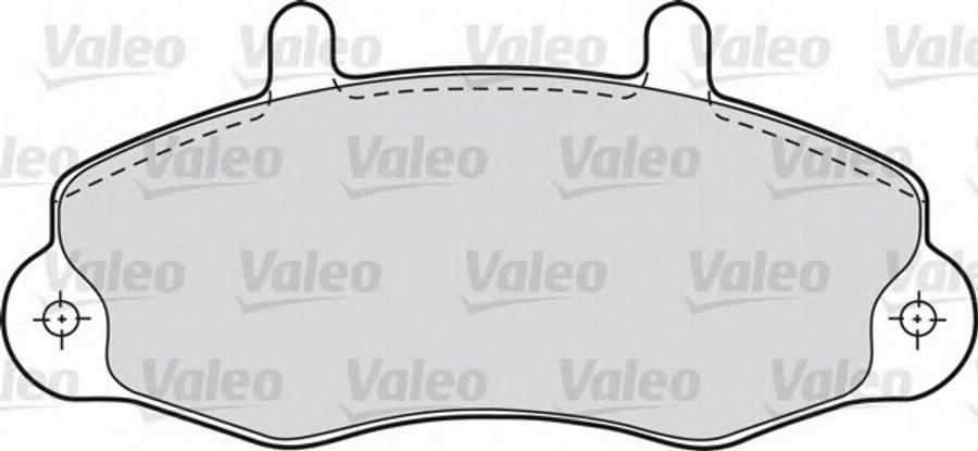 Valeo 540 557 - Тормозные колодки, дисковые, комплект avtokuzovplus.com.ua