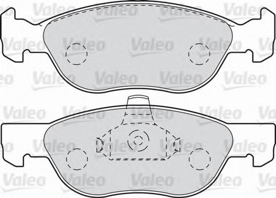 Valeo 540750 - Гальмівні колодки, дискові гальма autocars.com.ua