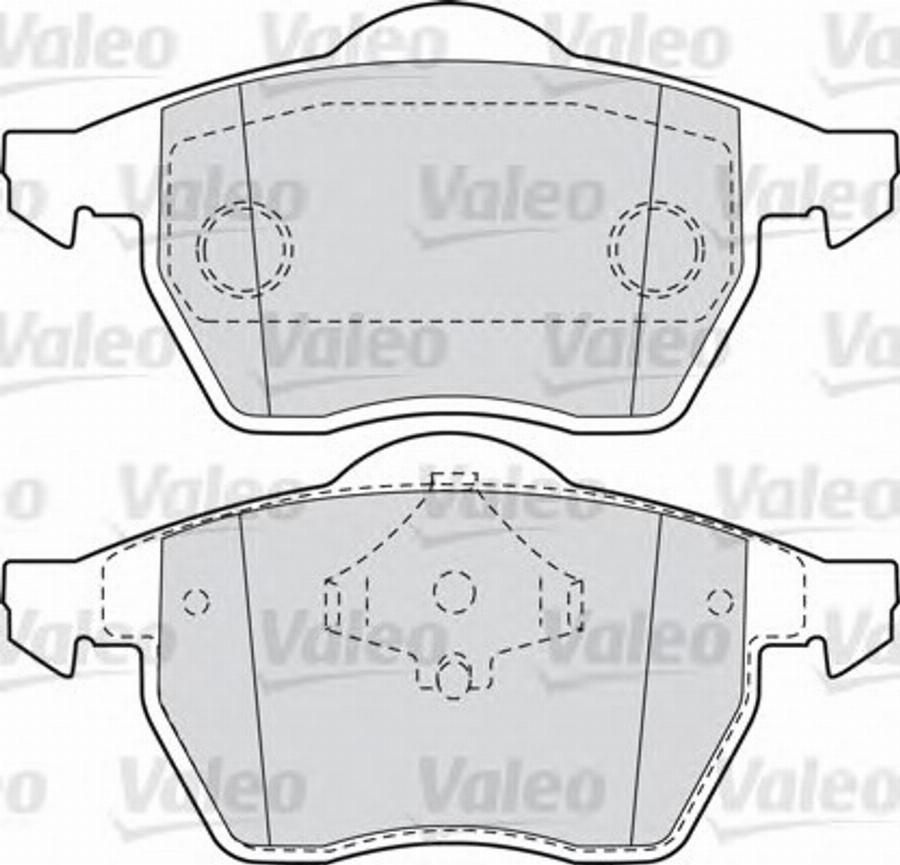 Valeo 540858 - Тормозные колодки, дисковые, комплект avtokuzovplus.com.ua